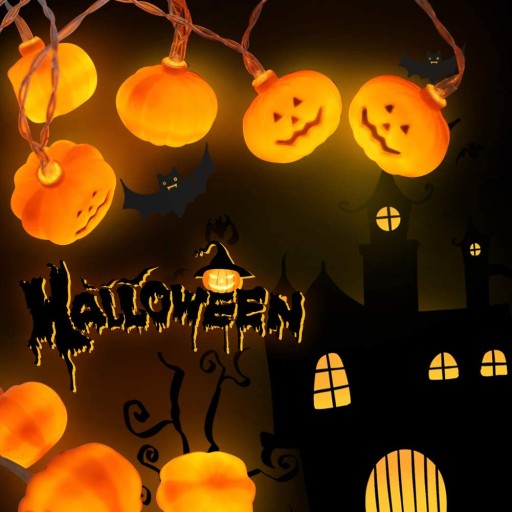 LED SVETLÁ DEKORÁCIA VENCICE, HALLOWEENSKÉ TEKVICE