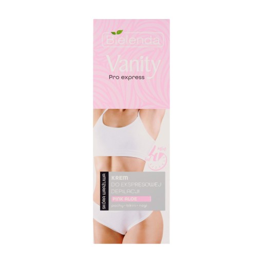 BIELENDA VANITY PRO EXPRESS KRÉM na depiláciu podpazušia, bikín, nôh 75ml RUŽOVÁ