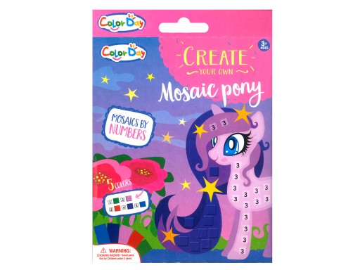 Kniha My Little Pony lepená číslami