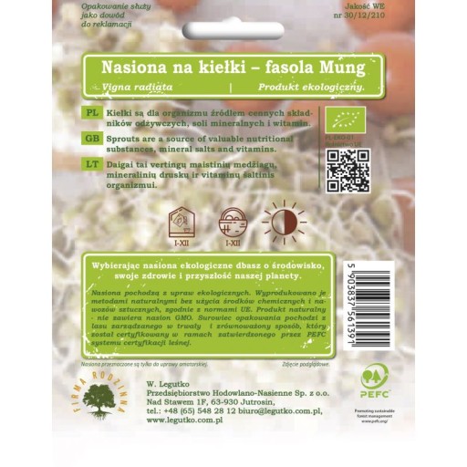 ECO-BIO SEMIENKA NA NAKLIČENIE FABUĽOV 30G