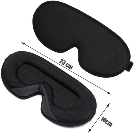 POLYESTEROVÁ 3D PÁSKA NA MASKU NA OČI SPIACA