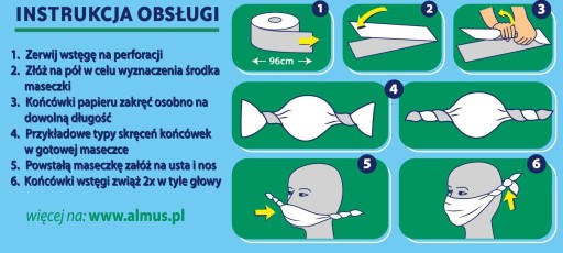 PAPIEROVÁ UTERÁK / OCHRANNÁ MASKA ALMUSSO CELULÓZOVÁ (60) ČERVENÁ PLAST