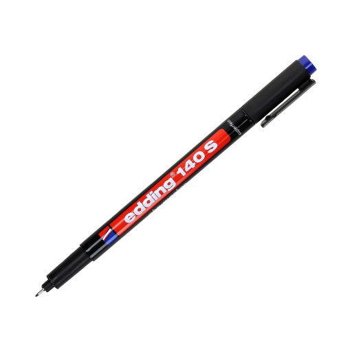 Fóliové pero 0,3 mm modré Edding S140