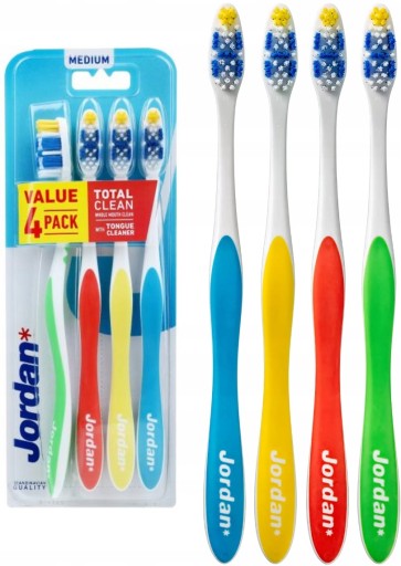 JORDAN TOTAL CLEAN MEDIUM ZUBNÉ KEFKY 4-BAL