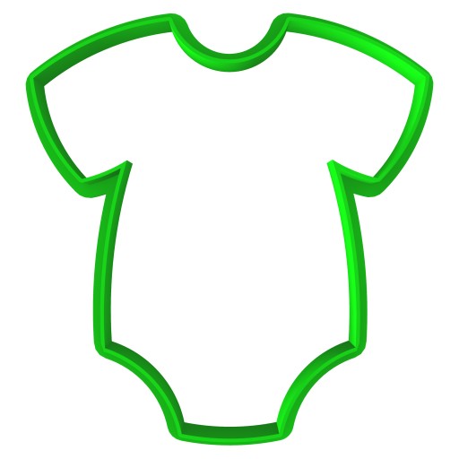 Vykrajovač na sušienky Baby Shower Body 1 9cm