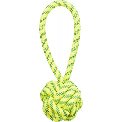 Aqua Toy, loptička s pútkom, pre psov, polyester, 7 × 21 cm, plávajúca