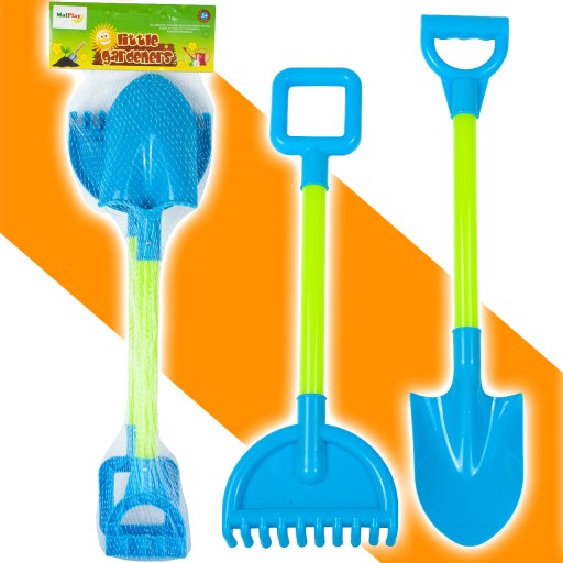 VEĽKÁ LOPATA A HRABĽA DO PIESKU NA PLÁŽOVÉ PÍSOMSKO 44 cm SET PRE DETI
