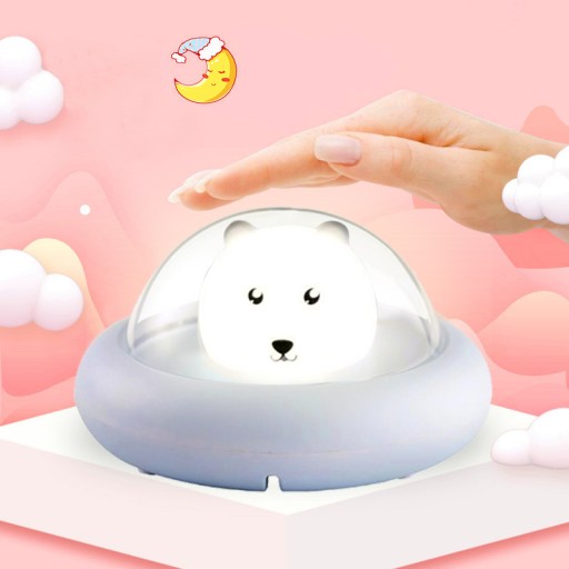 BEZDRÔTOVÁ mäkká silikónová LED nočná lampa pre DETI BEAR BEAR BEAR BEAR