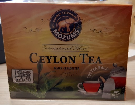 Ceylon Tea Golden Elephant Black Tea 100tb X 2g