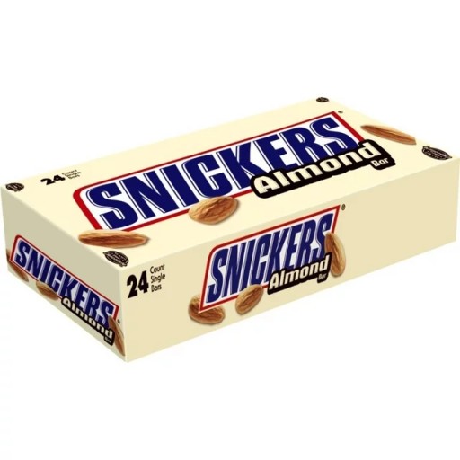Snickers Mandľová tyčinka s mandľami 49,9g z USA