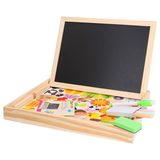MAGNETICKÁ TABUĽA PRE DETI, edukačné drevené magnetické puzzle