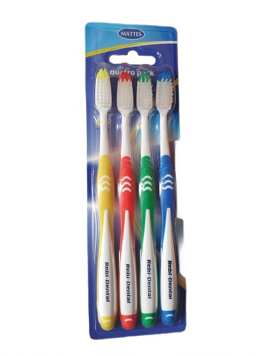 Zubná kefka Rebi-Dental Medium M458 4 ks.