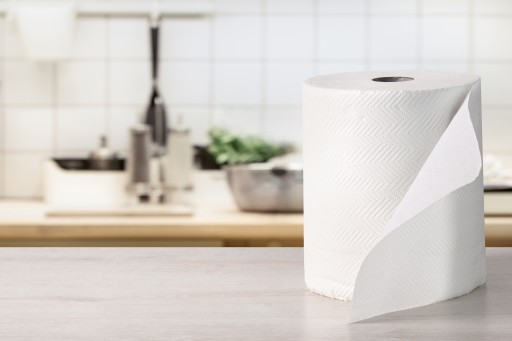 JUMBO 2-VRSTVOVÁ PAPIEROVÁ UTERÁK, BIELA, ABSORPČNÁ, ČISTITEĽNÁ PAPIEROVÁ ROLKA