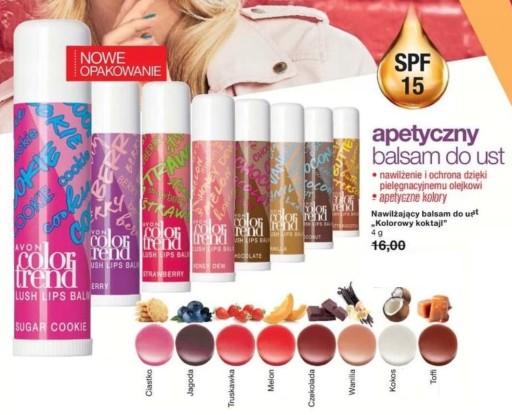 AVON Balzam na pery Colorful Cocktail COOKIE