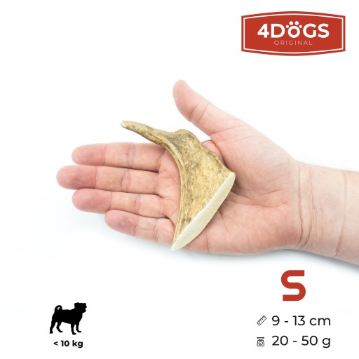 4DOGS Paroh žuvacia hračka daniele parohy S