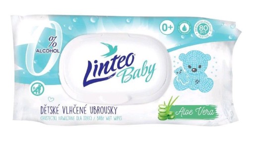 LINTEO Baby vlhčené obrúsky pre deti 80 ks