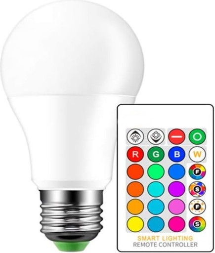 RGB GUĽOVÁ LED ŽIAROVKA S MENÍM FARBY SO ZÁVITOM E27 + DIAĽKOVÝM OVLÁDANÍM