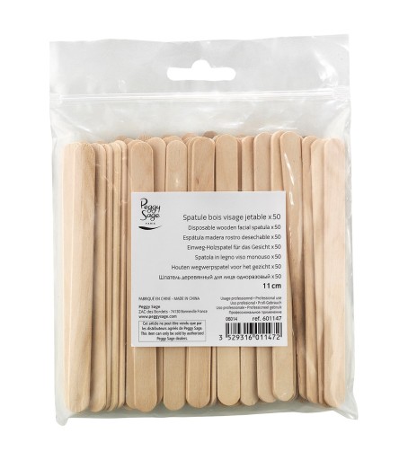 Jednorazové drevené špachtle Peggy Sage Bois Visage Jetable P1