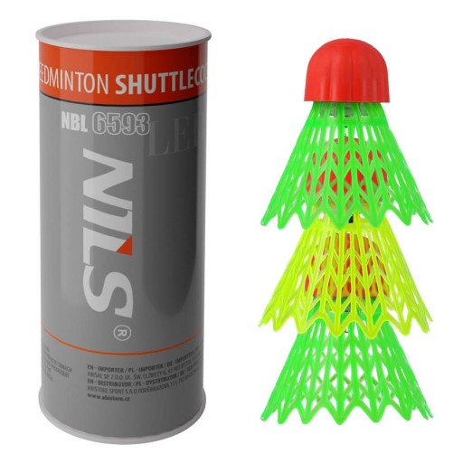Nylonové loptičky pre Crossminton Nils 3 ks Solid Fast Badminton LED