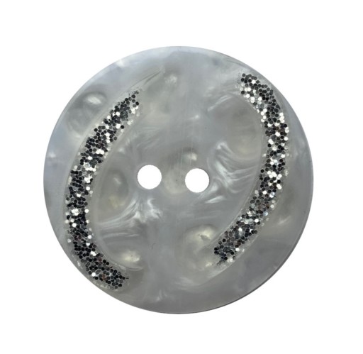 GOMBÍKY KABÁT GOMBÍK 33 mm - BIELY