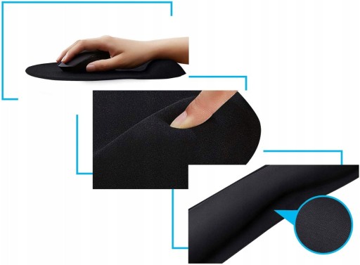 ERGONOMICKÁ PODLOŽKA NA ZÁPESTIE MYŠ