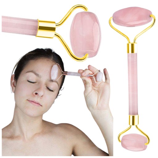 GUA SHA MASÁŽ NA TVÁR S QUARTZOVÝM VALČKOM + TAŠKA
