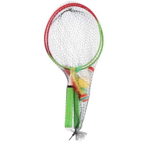 BADMINTONOVÝ SET 2 RAKETY + Okenice + loptičky JUNIOR NILS NRZ051 OCEL