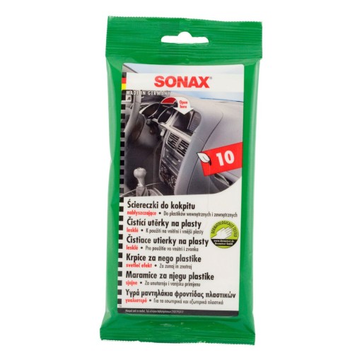 SONAX VLHČENÉ Utierky COCKPIT WIPES 10 ks