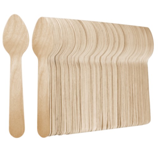 LYŽIČKY JEDNORÁZOVÉ DREVENÉ GASTRO ECO 100 KS