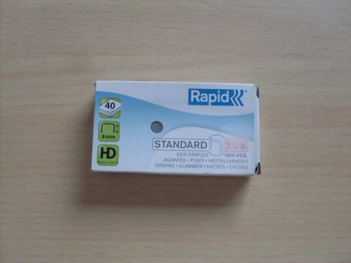 Sponky 23/8 1M 1000ks.Stojan RAPID 24869200