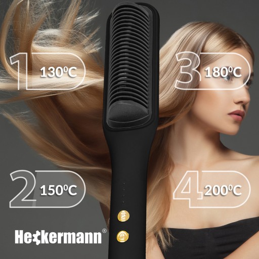 ŽEHLIČKA NA VLASY KERAMICKÁ HREBEŇOVÁ STYLINGOVÁ KEFA 2v1 45W