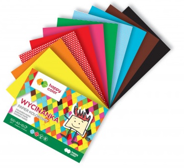 FAREBNÝ PAPIER HAPPY FAREBNÝ VYSTRIHOVACÍ BLOK A5/10k
