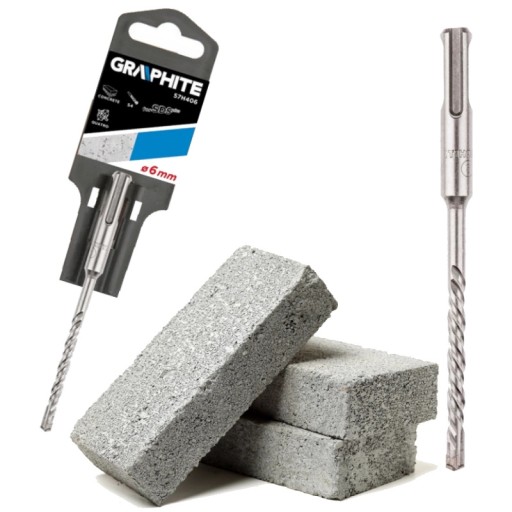 Vrták do betónu Graphite 57H406 SDS Plus 6x110mm