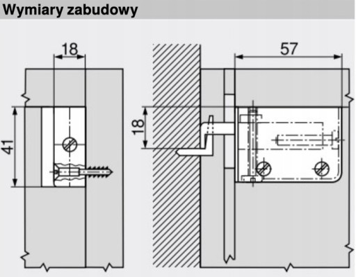 BLUM vešiak na skrinku, ĽAVÝ, BIELY 130 KG