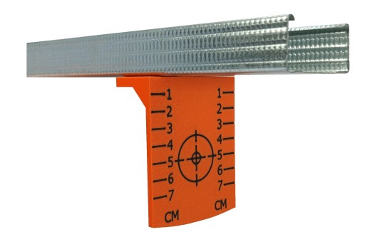 MaysterTools oranžový krížový laserový terč s terčom