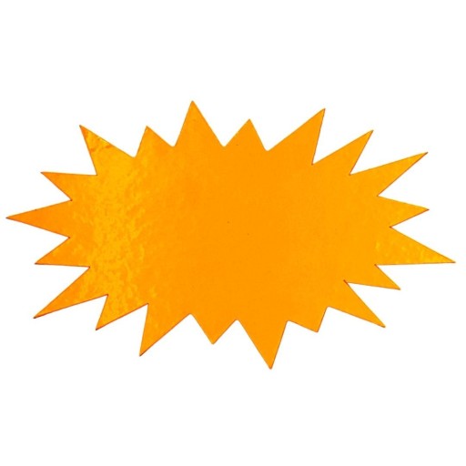 ORANŽOVÉ laminované cenovky - 10 kusov