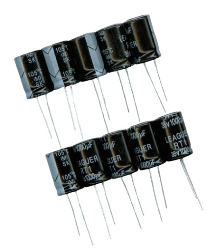 1000uF 35V 1000μF 35V (10KS) ELEKTROLYTICKÝ KONDENZÁTOR LEAGUER