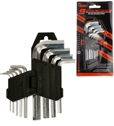 IMBUS KĽÚČE 1,5-10 IMBUS TORX sada 9x