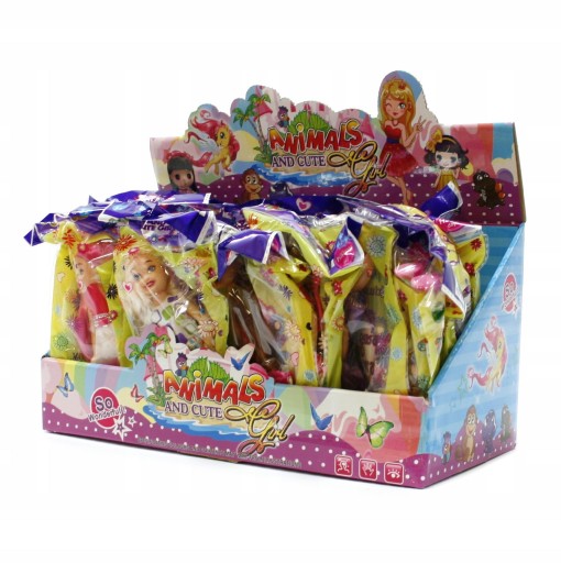 BÁBIKA + ZRKADLO 14cm MINI BÁBIKA S RÔZNYM OBLEČENÍM