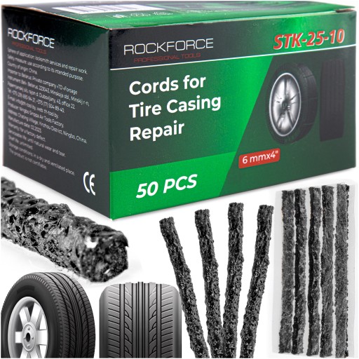 Opravná sada pre PNEUMATIKY Opravné šnúry ROPE 50 ks Ø6mmx4