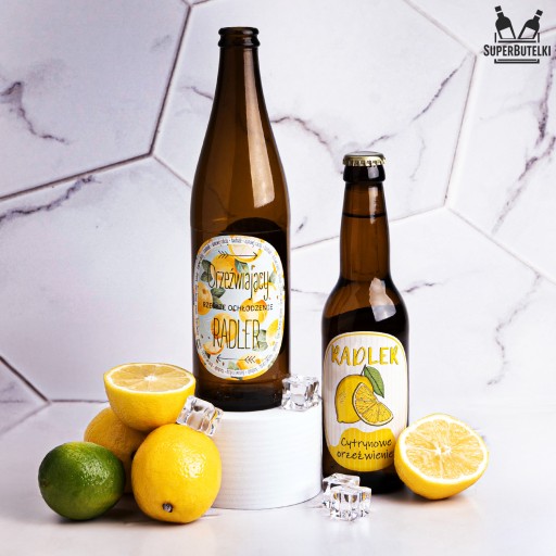 10 KS ŠTÍTOK NA CITRÓNOVÉ PIVO A RADLER ŠŤAVY