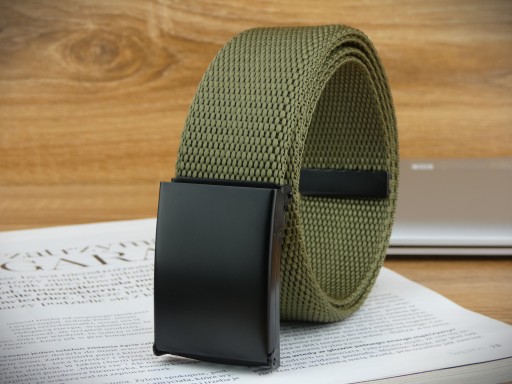 115cm Pánsky KHAKI taktický MILITARY opasok na NOHAVICE