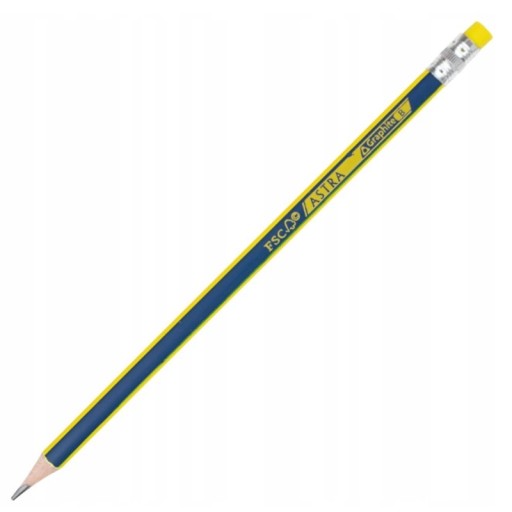 Graphite B ceruzky s gumou Astra 12 ks