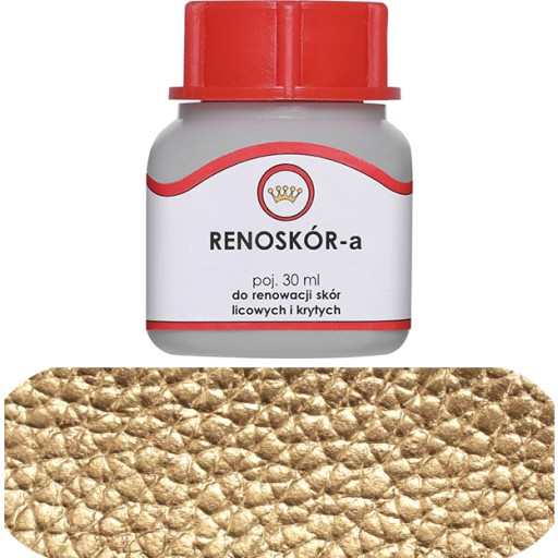 Farba na kožu Renozdrowie lak 25ml zlatá