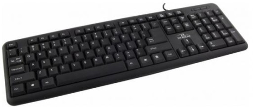 Klávesnica TITANUM TK102 PS/2 US, čierna