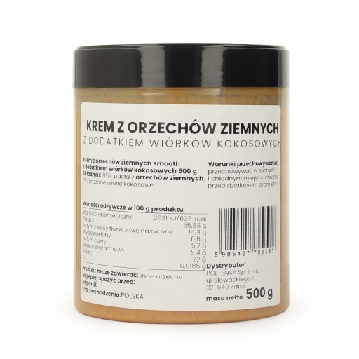 Arašidový krém s KOKOSOVÝMI MLETMI 500g