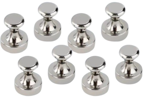 Magnety na tabuľu, chladničku - 12x16 mm, 8 ks.