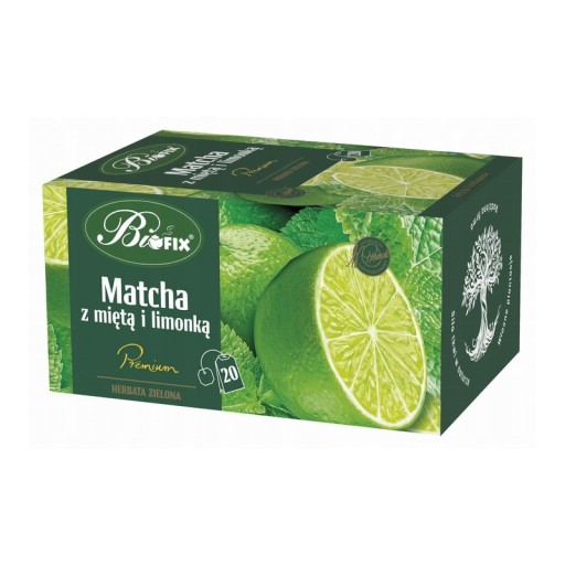 Čaj MATCHA s obálkami Mäta a Limetka 40 Bifix