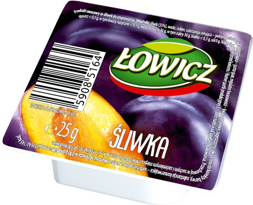 Łowicz džem Porcia 6x25g. Slivka