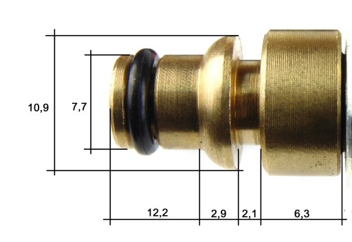 ADAPTÉR ZÁSUVKA HADICE PRE BLACK&DECKER PODLOŽKU BOSCH 8mm 1/4